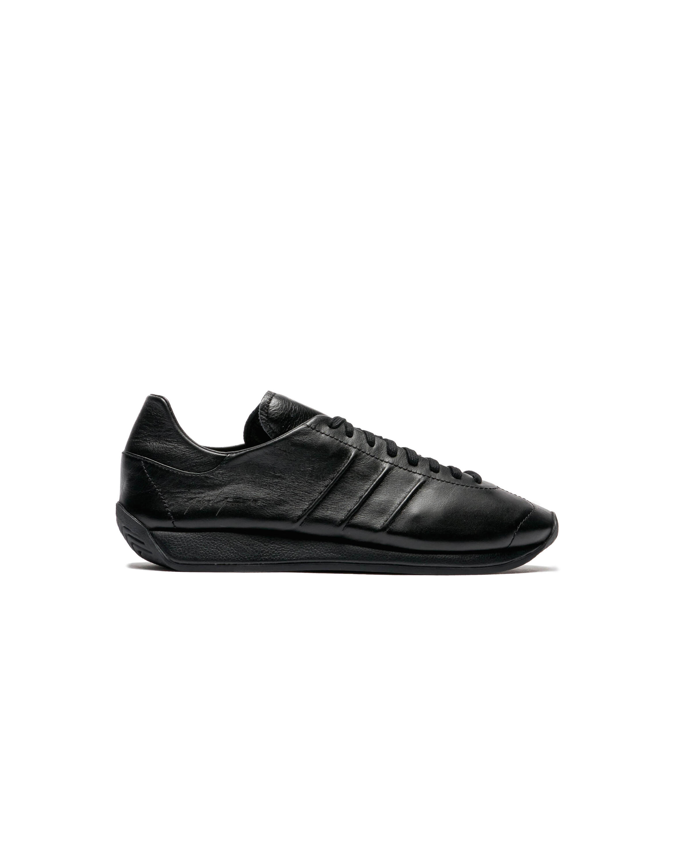 Adidas originals black leather shoes best sale